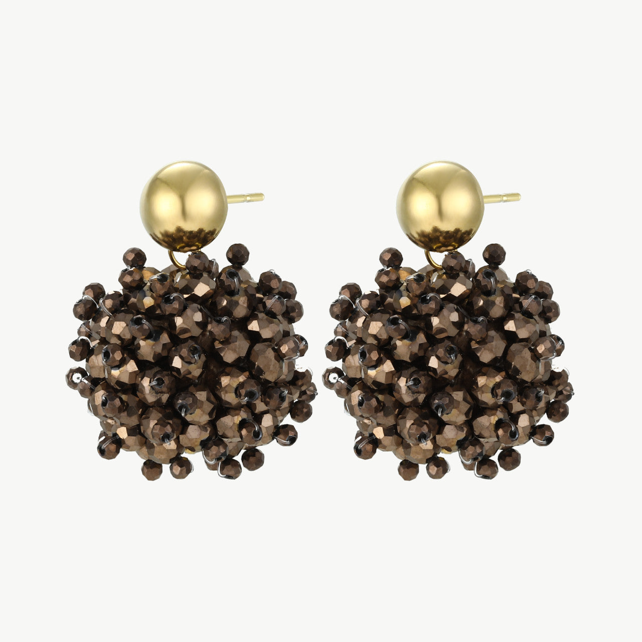 Statement Ohrringe Bronze Glow