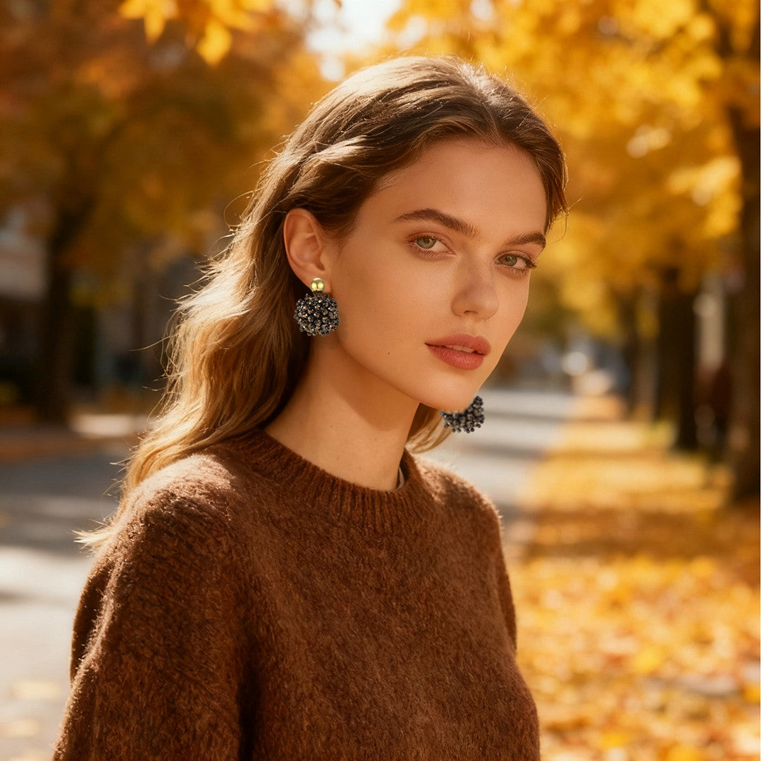 Statement Ohrringe Bronze Glow